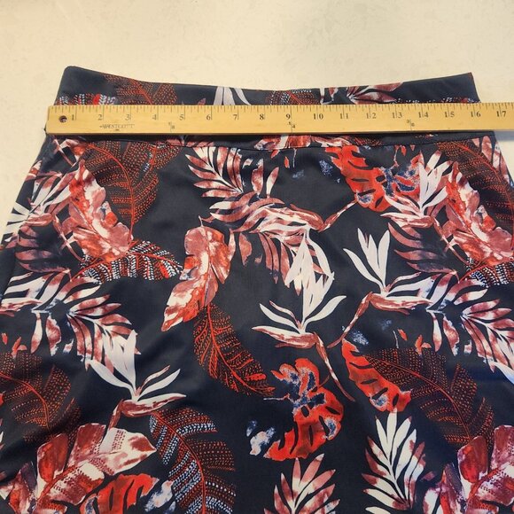 Coral Bay Golf Skort Floral Print Navy Blue Golf Tennis Lined Stretch Size PM - Picture 11 of 12
